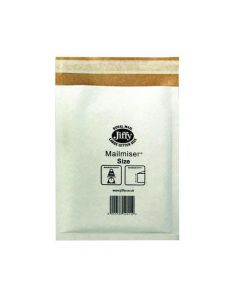 JIFFY MAILMISER SIZE 00 115X195MM WHITE MM-00 (PACK OF 100) JMM-WH-00