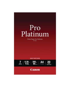 CANON A4 PRO PLATINUM PHOTO PAPER 300GSM (PACK OF 20 SHEETS)