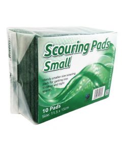 ECONOMY SCOURER FLAT 150X115MM GREEN (PACK OF 10) SP120