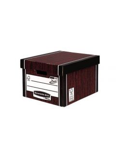 FELLOWES BANKERS BOX PREMIUM PRESTO CLASSIC STORAGE BOX WOODGRAIN (PACK OF 10 BOXES) 912 FOR THE PRICE OF 10)7250501