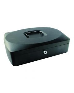 Q-CONNECT CASH BOX 10 INCH BLACK KF02603 (PACK OF 1)
