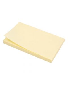 5 STAR OFFICE EXTRA STICKY RE-MOVE NOTES PAD OF 90 SHEETS 76X127MM YELLOW [PACK 12]