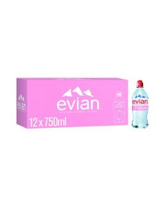 EVIAN NATURAL MINERAL WATER 75CL BOTTLE (PACK OF 12) 60735