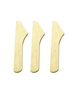 DISPOSABLE WOODEN KNIVES (PACK OF 100 KNIVES)