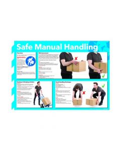 SAFE MANUAL HANDLING POSTER 420X594MM WC245 (PACK OF 1)