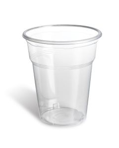 7 OZ BIOWARE / COMPOSTABLE GLASS CUPS FOR USE ON COLD DRINKS, (PACK OF 100 GLASSES)