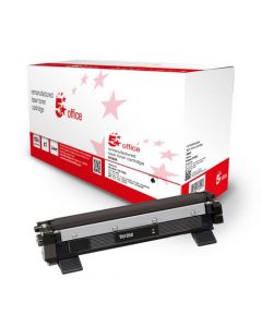 5 STAR OFFICE REMANUFACTURED TONER CARTRIDGE PAGE LIFE BLACK 1000PP [BROTHER TN1050 ALTERNATIVE]