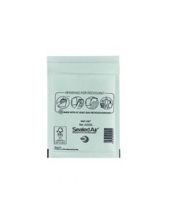 MAIL LITE BUBBLE LINED POSTAL BAG SIZE A/000 110X160MM WHITE (PACK OF 100) MLW A/000