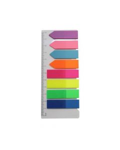 5 STAR SMALL REMOVEABLE HIGHLIGHTERS 25 SHEETS 8 ASSORTED COLOURS 45X12MM [PACK OF 200 FLAGS]