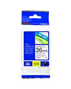BROTHER P-TOUCH TZ LABELLING TAPE 36MM BLACK ON WHITE TZE261 (PACK OF 1)