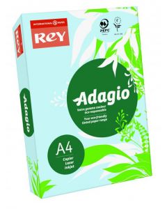 REY ADAGIO A4 160GSM TINTED PAPER BLUE (PACK OF 250 SHEETS)
