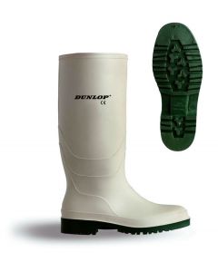 DUNLOP PRICEMASTOR PVC NON-SAFETY WELLINGTON BOOT WHITE SIZE 04 (PACK OF 1)