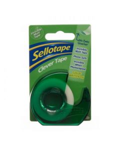 SELLOTAPE CLEVER TAPE DISPENSER ROLL 18MM X 25M  (PACK OF 6)