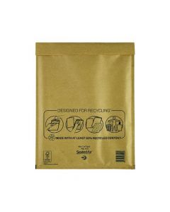 MAIL LITE BUBBLE LINED POSTAL BAG SIZE H/5 270X360MM GOLD (PACK OF 50) 103027407