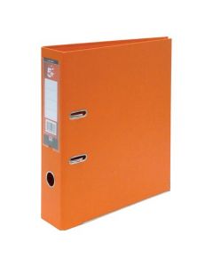 5 STAR OFFICE LEVER ARCH FILE POLYPROPYLENE CAPACITY 70MM A4 ORANGE [PACK OF 10 FILES]