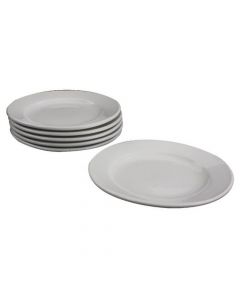 WHITE 170MM PORCELAIN PLATE (PACK OF 6 PLATES)