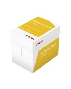 CANON A4 YELLOW LABEL PAPER WHITE 80GSM (BOX OF 2,500 SHEETS, 5 REAMS)