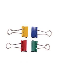 FOLDBACK CLIP 19MM ASSORTED (PACK OF 10 CLIPS) 22491