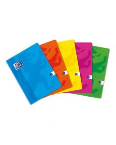 OXFORD TOUCH SOFT COVER STAPLED NOTEBOOK A4 ASSORTED (PACK OF 5) 400088258