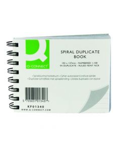 Q-CONNECT FEINT RULED WIREBOUND DUPLICATE BOOK 102X127MM KF01340 (PACK OF 1)