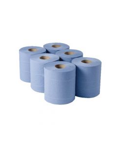 1-PLY BLUE CENTREFEED ROLLS 290MX180MM (PACK OF 6) CBL290S