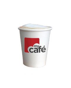 MYCAFE 12OZ SINGLE WALL HOT CUPS (PACK OF 50 CUPS) HVSWPA12V