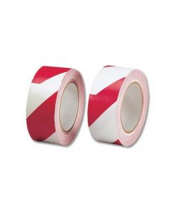 5 STAR OFFICE HAZARD TAPE SOFT PVC INTERNAL USE ADHESIVE 50MMX33M RED AND WHITE (PACK OF 1)