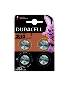 DURACELL 2032 LITHIUM COIN BATTERY (PACK OF 4) ECR2032