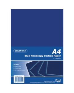 STEPHENS BLUE A4 HAND CARBON PAPER 40GSM (PACK OF 100 SHEETS)