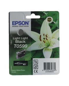 EPSON T0599 LIGHT LIGHT BLACK INKJET CARTRIDGE C13T05994010 / T0599
