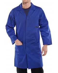 BEESWIFT POLY COTTON WAREHOUSE COAT ROYAL BLUE 46 (PACK OF 1)