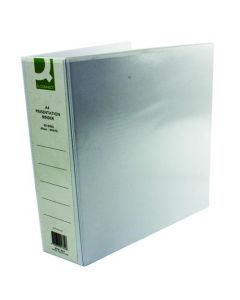 Q-CONNECT PRESENTATION 65MM A4 WHITE 4D-RING BINDER  KF01334Q (PACK OF 1)