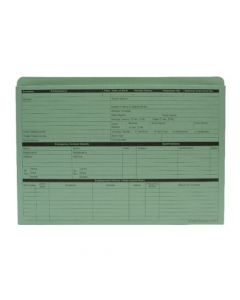 CUSTOM FORMS PERSONNEL WALLET GREEN (PACK OF 50 WALLETS) PWG01