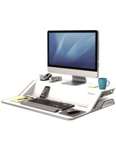 FELLOWES LOTUS SIT STAND WORKSTATION WHITE 0009901