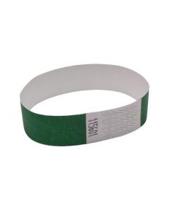 ANNOUNCE WRIST BAND 19MM GREEN (PACK OF 1000) AA01834
