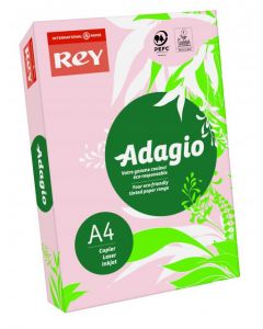 ADAGIO PASTEL PINK A4 COLOURED CARD 160 GSM (PACK OF 250 CARDS) 201.1205