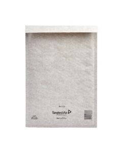 MAIL LITE PLUS BUBBLE LINED POSTAL BAG SIZE F/3 220X330MM OYSTER WHITE (PACK OF 50) MLPF/3