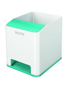 LEITZ WOW SOUND PEN HOLDER DUAL COLOUR WHITE/ICE BLUE 53631051  (PACK OF 1)