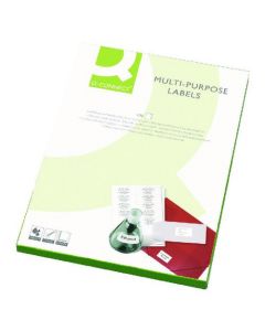 Q-CONNECT MULTIPURPOSE LABELS 199.6X143.5MM 2 PER SHEET WHITE (PACK OF 200) KF26056 (PACK OF 100 SHEETS)