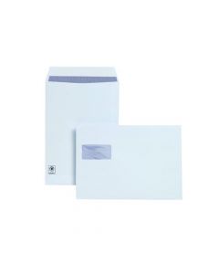 PLUS FABRIC C4 ENVELOPE POCKET WINDOW PEEL AND SEAL 120GSM WHITE (PACK OF 250) F28749