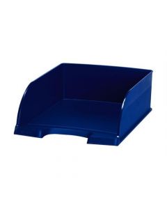 LEITZ LETTER TRAY JUMBO DEEP SIDED WITH 2 LABEL POSITIONS BLUE REF 52330035 (PACK OF 1)