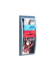 FAST PAPER QUICK FIT SYSTEM WALL DISPLAY 4 X A4 SILVER 4061.35