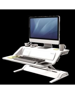 FELLOWES LOTUS DX SIT-STAND WORKSTATION WHITE 8081101