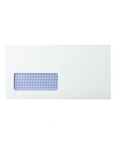 Q-CONNECT DL ENVELOPES WINDOW SELF SEAL 80GSM WHITE (PACK OF 1000) KF3455