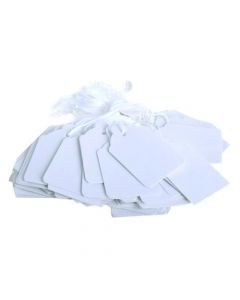 STRUNG TICKET 48X30MM WHITE (PACK OF 1000) KF01620