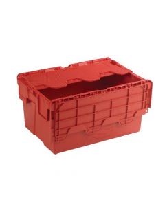 ATTACHED LID CONTAINER 54L RED 375816