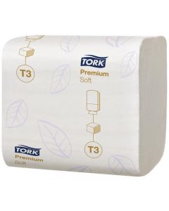 TORK T3 FOLDED TOILET TISSUE 2-PLY 252 SHEETS (PACK OF 30) 114273