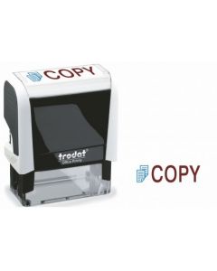TRODAT OFFICE PRINTY STAMP SELF-INKING COPY 18X46MM REINKABLE RED AND BLUE REF 43241
