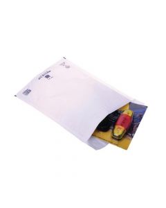 AMPAC ENVELOPES 230X345MM EXTRA STRONG POLYTHENE PADDED BUBBLE LINED WHITE (PACK OF 100) KSB-3