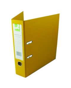 Q-CONNECT 70MM LEVER ARCH FILE POLYPROPYLENE A4 YELLOW (PACK OF 10 FILES)  KF20023